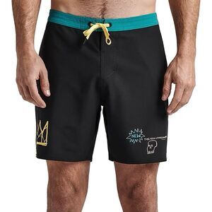 NEW Roark x Basquiat Mens Size 40 Chiller 17" Mixtape Basquiat Board Short Black